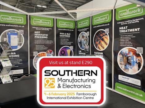 2) Wallwork exhibition stand from a previous Southern Manufacturing exhibition. Visit them in 2025 on stand E290